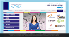 Desktop Screenshot of centrodeestudiosalthea.com